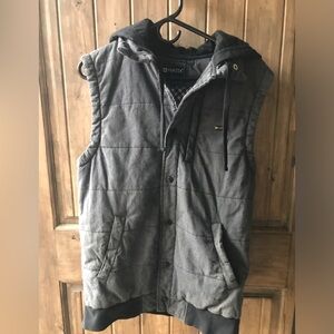 Matix Asher mens gray vest S hooded